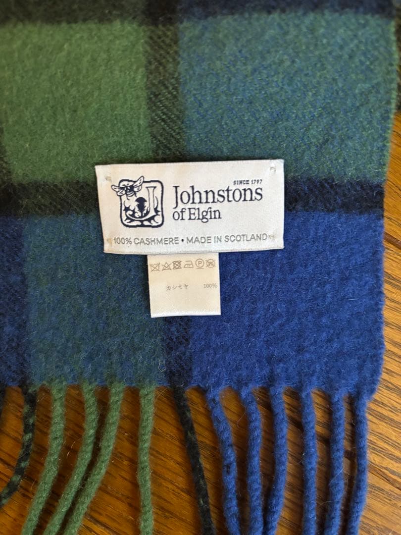 Johnstons of Elgin カシミヤ100％ マフラー スコットランド