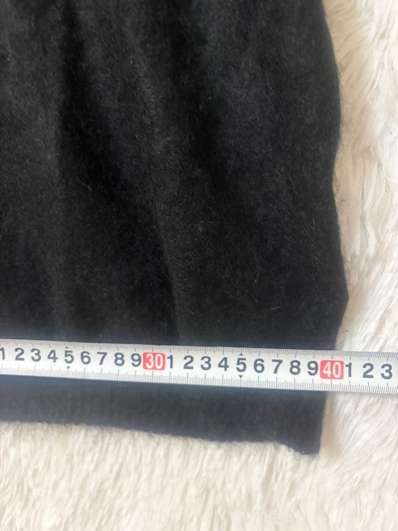 極美品☆ドゥーズィエムクラス カシミヤ100 Vネックニット 黒