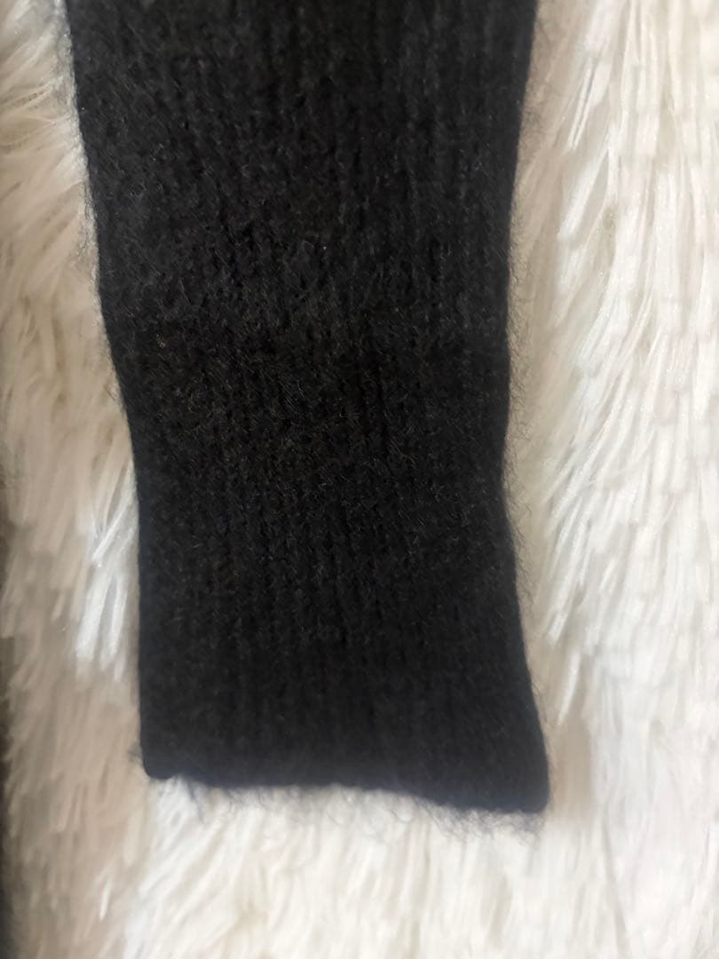 極美品☆ドゥーズィエムクラス カシミヤ100 Vネックニット 黒