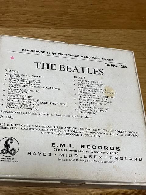 激レア！UK オープンリール・ビートルズ／ヘルプ