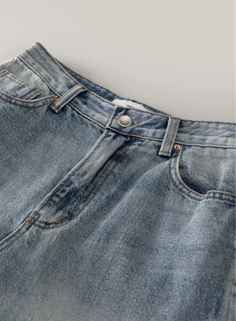新品タグ付きOHOTORO brushed wide jeans long-S
