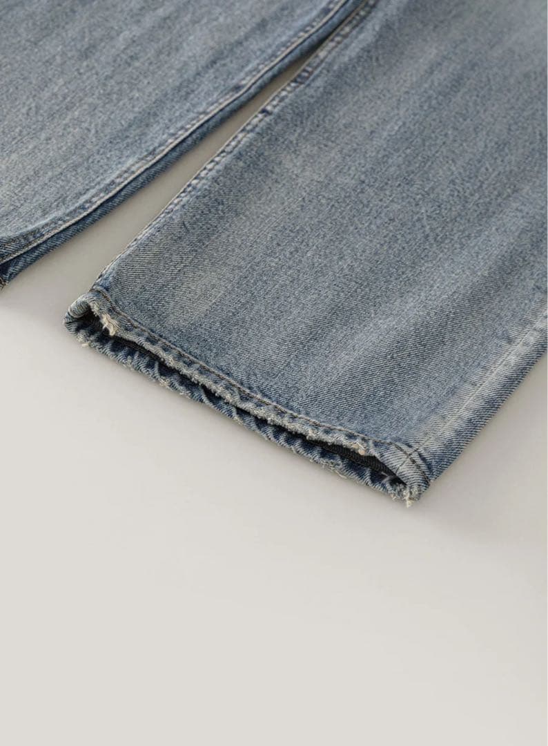 新品タグ付きOHOTORO brushed wide jeans long-S