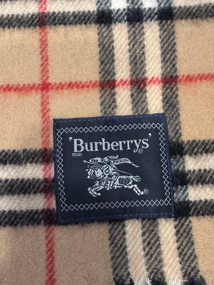 BURBERRY バーバリー　ウール100%大判ストール　膝掛け　ノバチェック