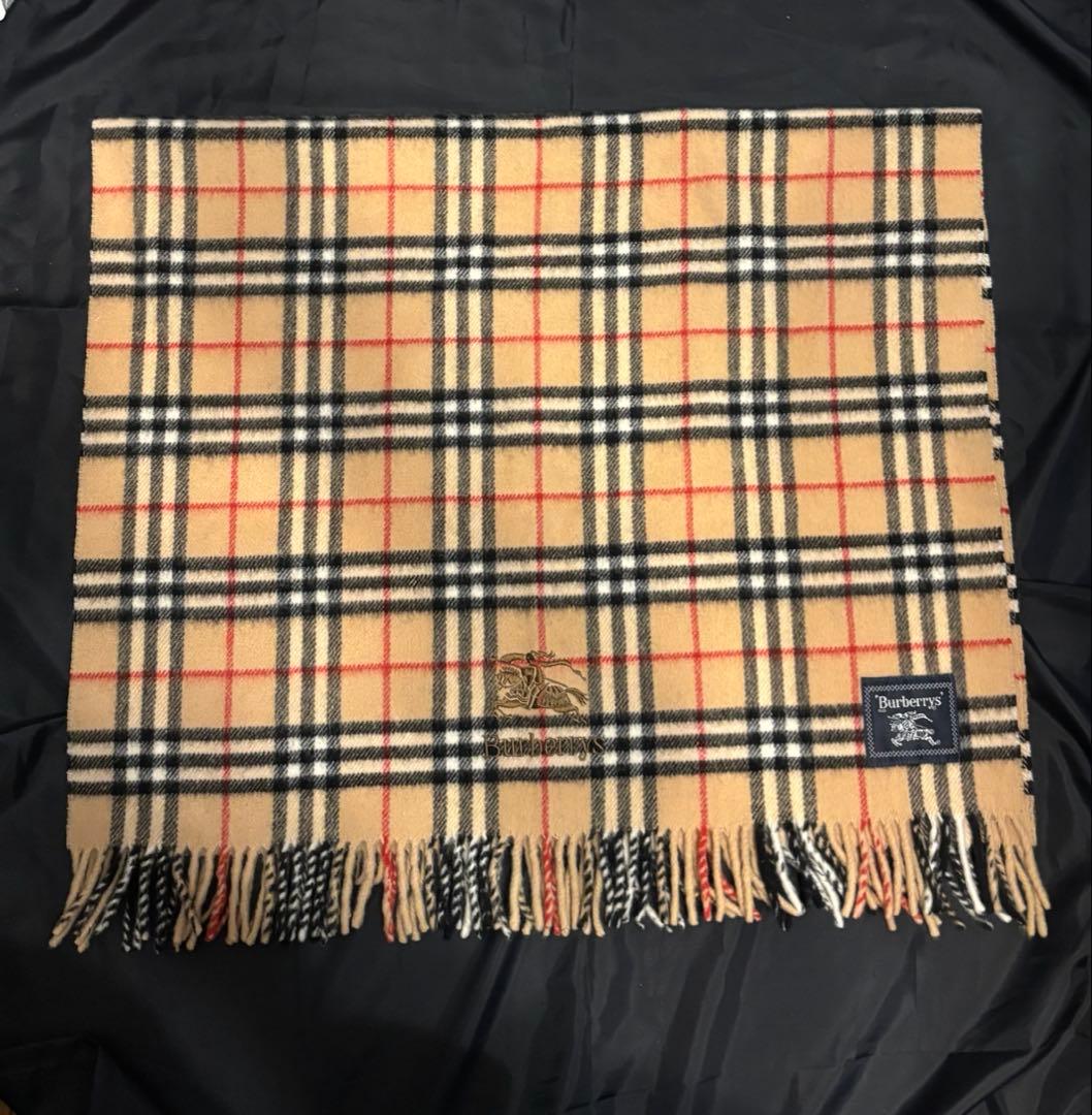 BURBERRY バーバリー　ウール100%大判ストール　膝掛け　ノバチェック