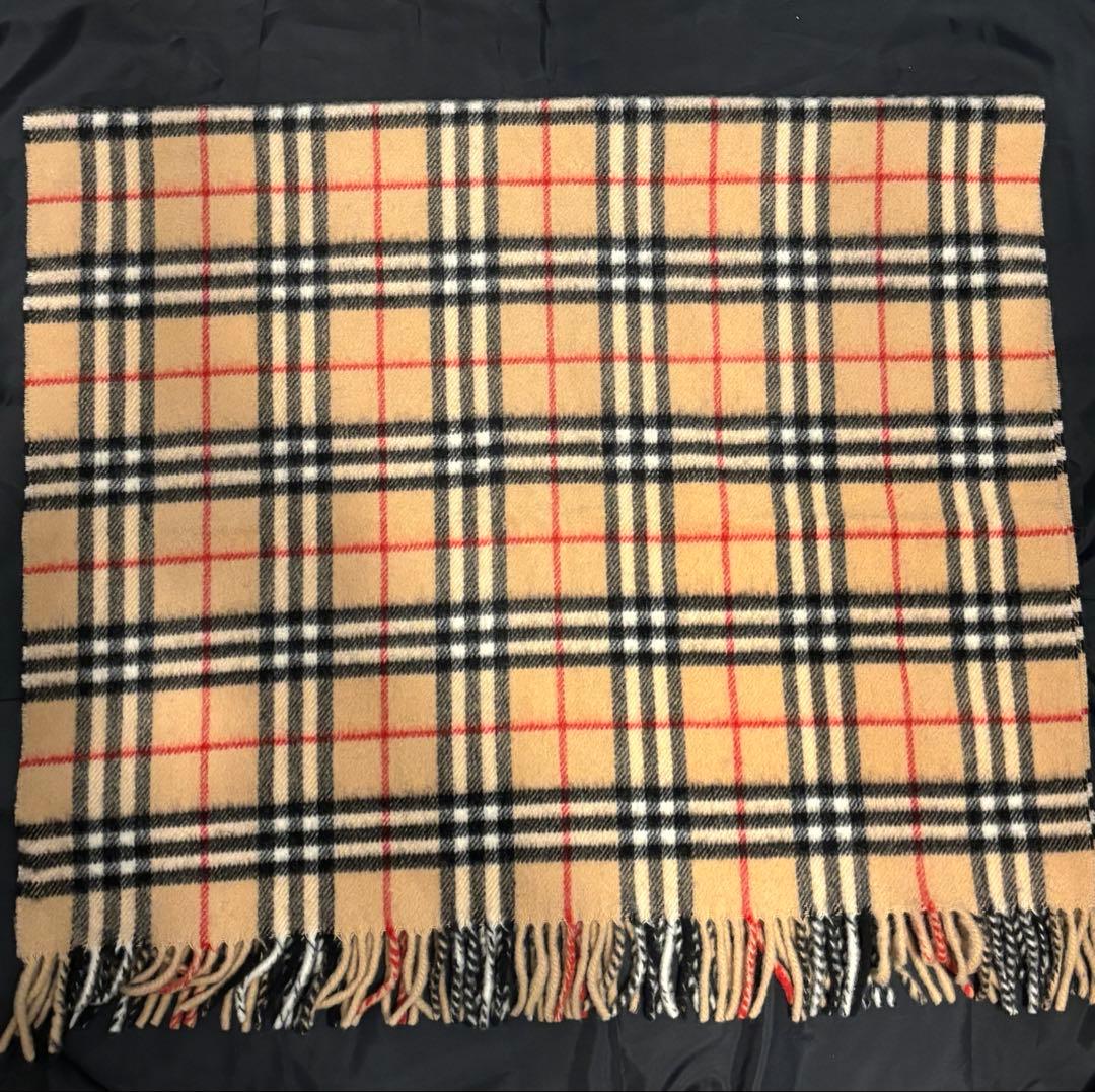 BURBERRY バーバリー　ウール100%大判ストール　膝掛け　ノバチェック