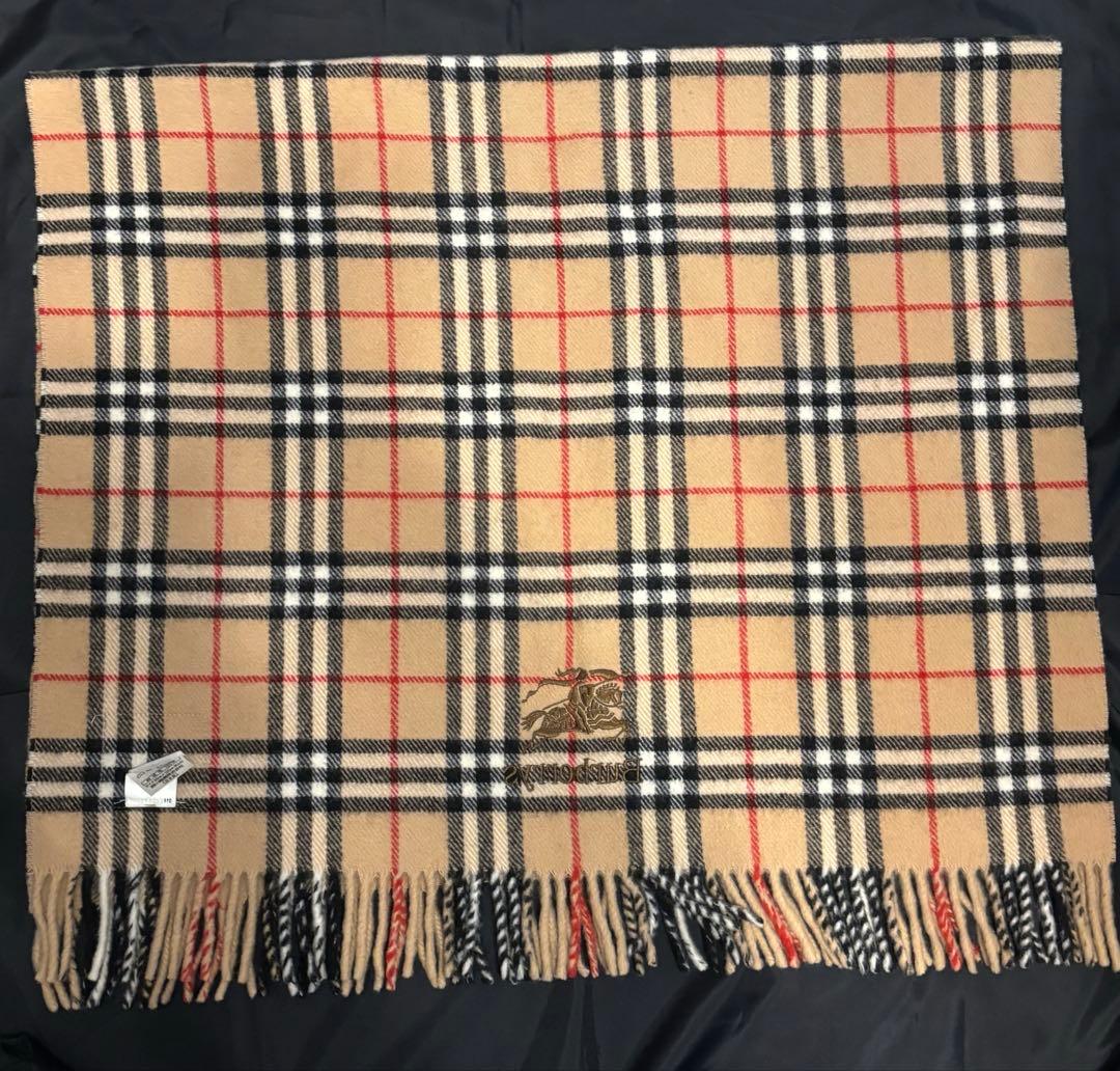 BURBERRY バーバリー　ウール100%大判ストール　膝掛け　ノバチェック