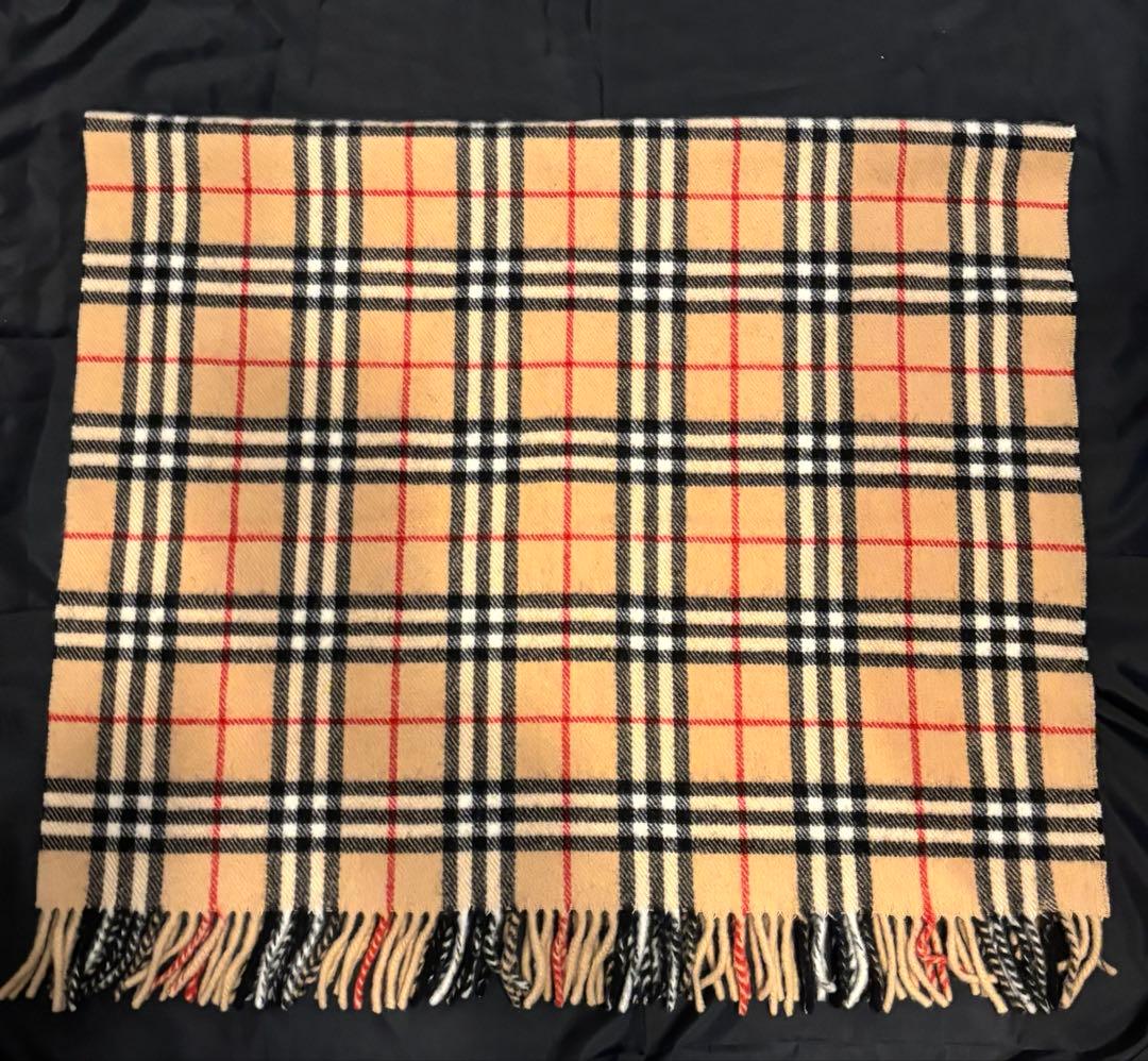 BURBERRY バーバリー　ウール100%大判ストール　膝掛け　ノバチェック