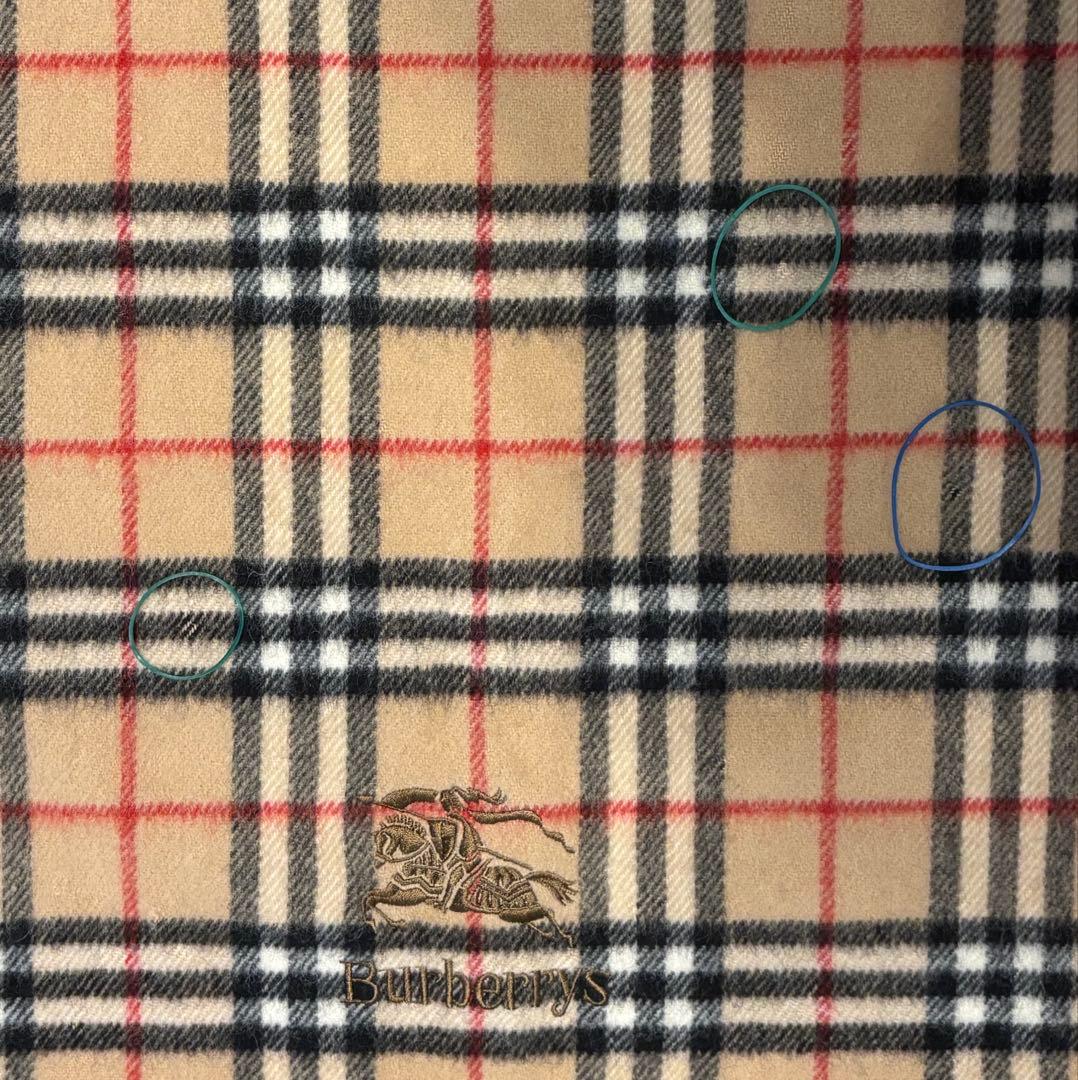 BURBERRY バーバリー　ウール100%大判ストール　膝掛け　ノバチェック