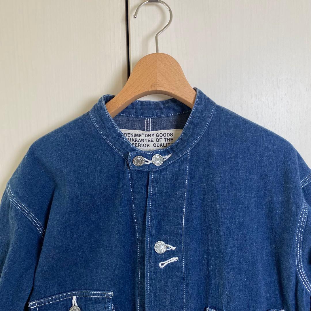 Denime ドゥニーム デニムカバーオール バンドカラー ワークジャケット L