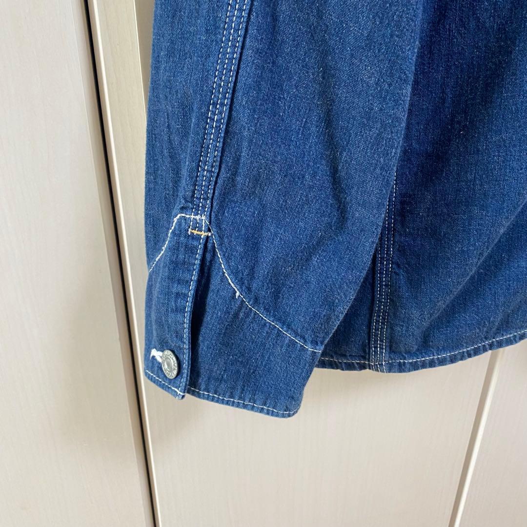 Denime ドゥニーム デニムカバーオール バンドカラー ワークジャケット L