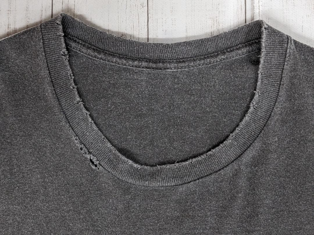 アンセルム/25SS/白神/グランジ加工スーベニアTシャツ/ビッグシルエット