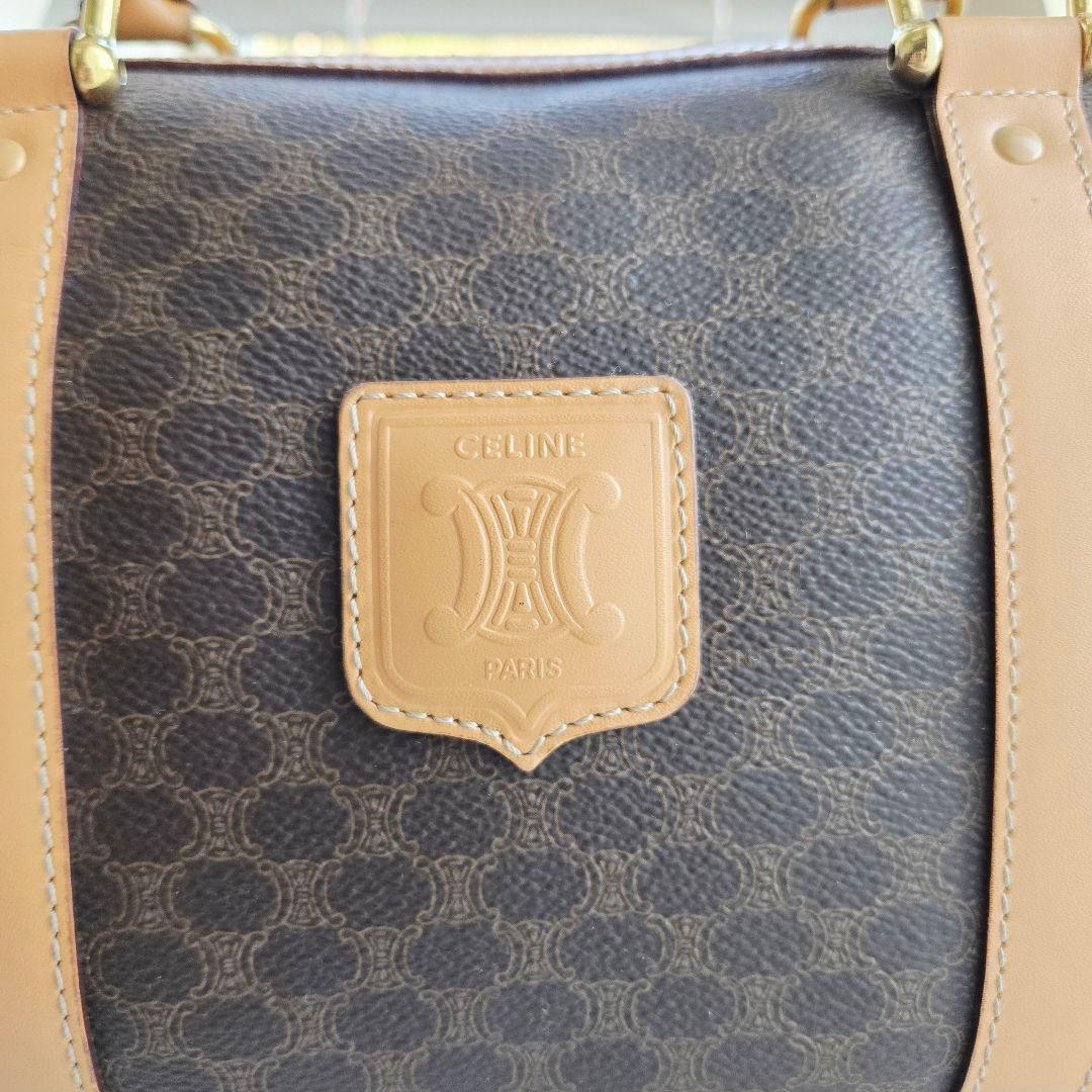 ⭐CELINE⭐ 美品 セリーヌ トリオンフ　ミニボストンバッグ マカダム柄
