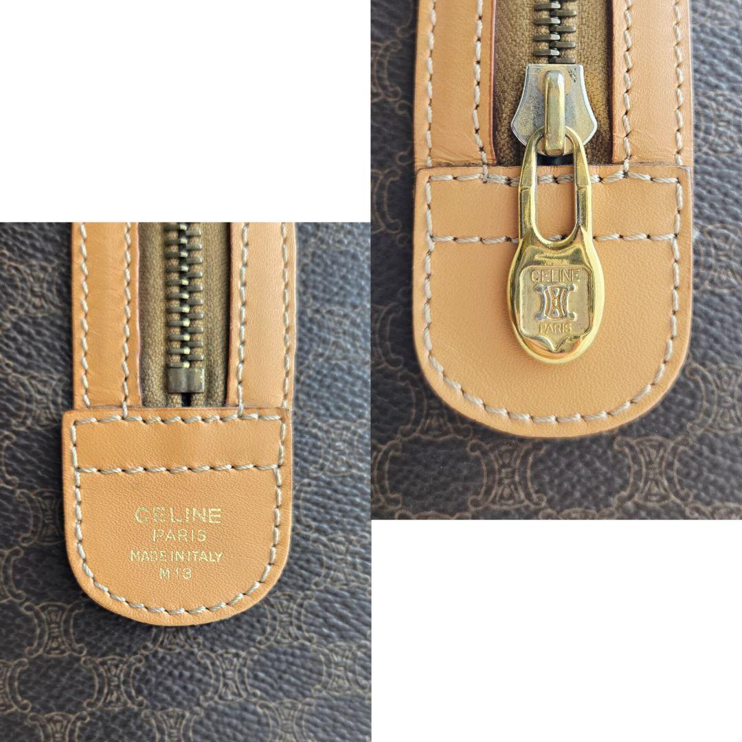 ⭐CELINE⭐ 美品 セリーヌ トリオンフ　ミニボストンバッグ マカダム柄