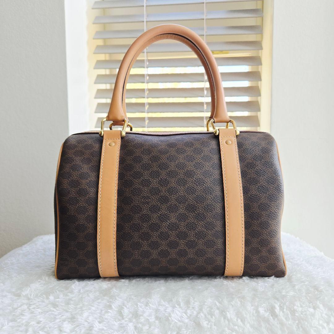 ⭐CELINE⭐ 美品 セリーヌ トリオンフ　ミニボストンバッグ マカダム柄