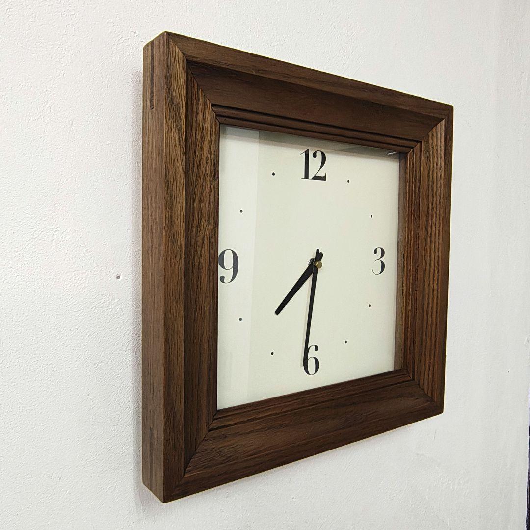 【Oak frame ／Wall clock】オーク材 掛時計 電波時計