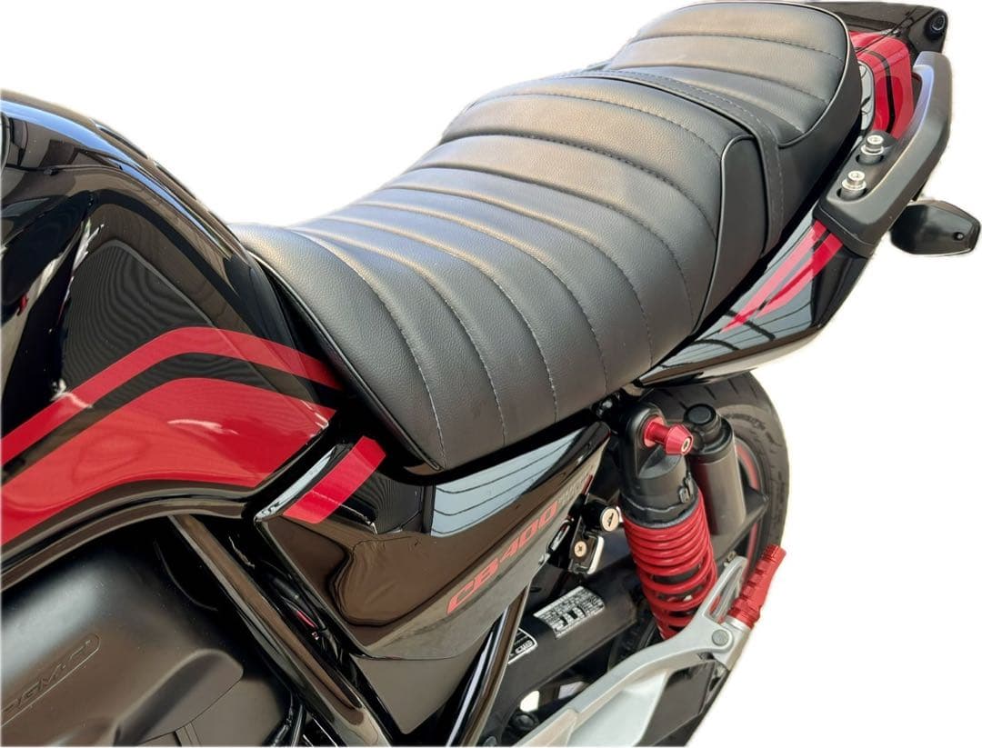 黒レザー タックロールシート ホンダ CB400SF SB NC39 NC42