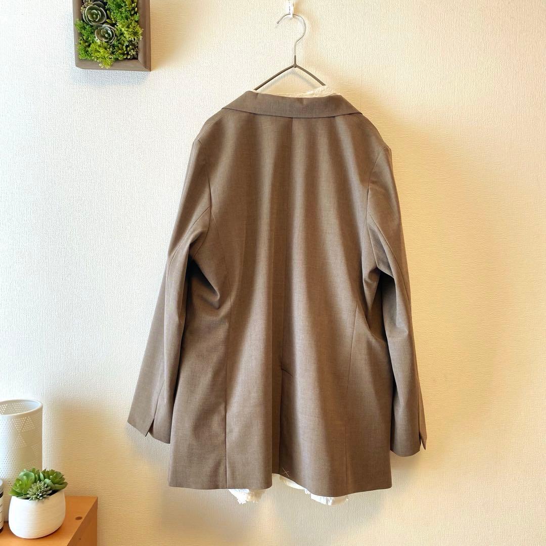 【新品未使用】ウツクシルエット　ダブルジャケット　モカ　Lサイズ　完売品