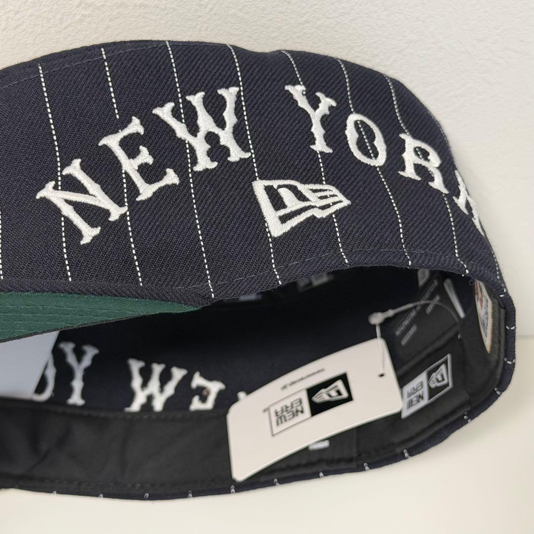 New Era PILLBOX 7 3/8 黒 ストライプ キャップ ニューエラ