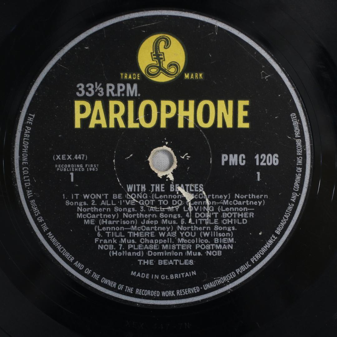 英LP With The Beatles UKオリジナル盤 Mono 音飛ソリ有