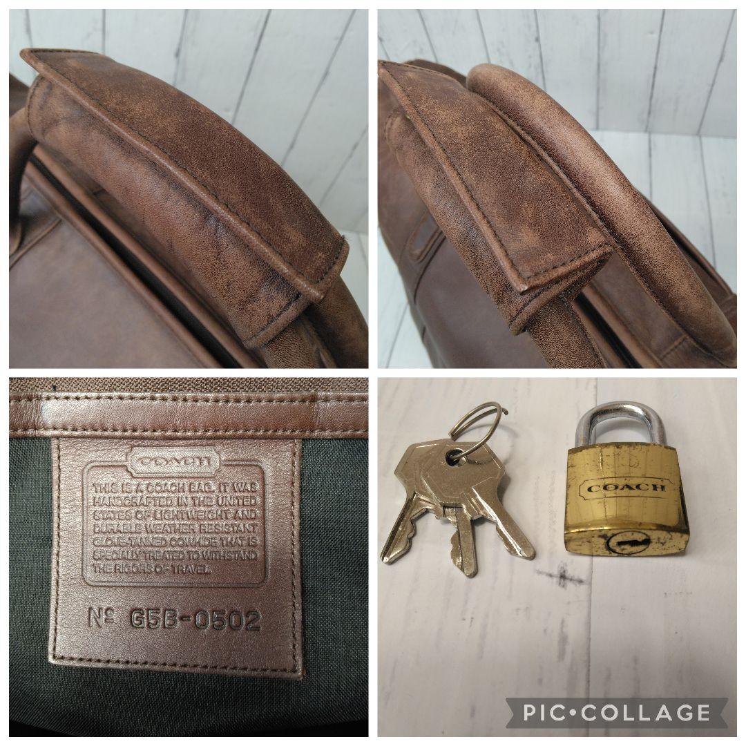 COACH ボストンバッグ　大型　57cm オールドコーチ　オールレザー
