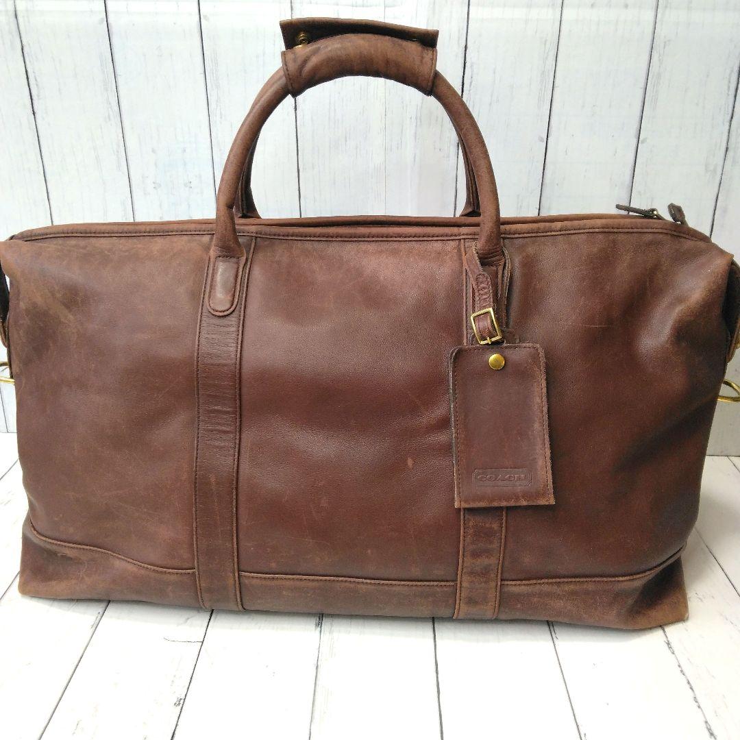 COACH ボストンバッグ　大型　57cm オールドコーチ　オールレザー