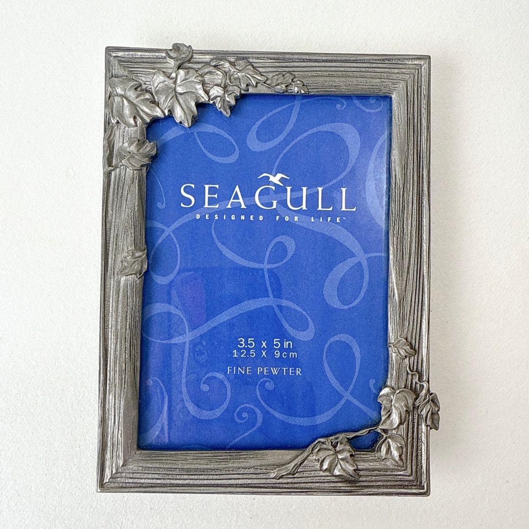 【美品】シーガル ピューター SEAGULL フォトフレーム　錫製　カナダ製