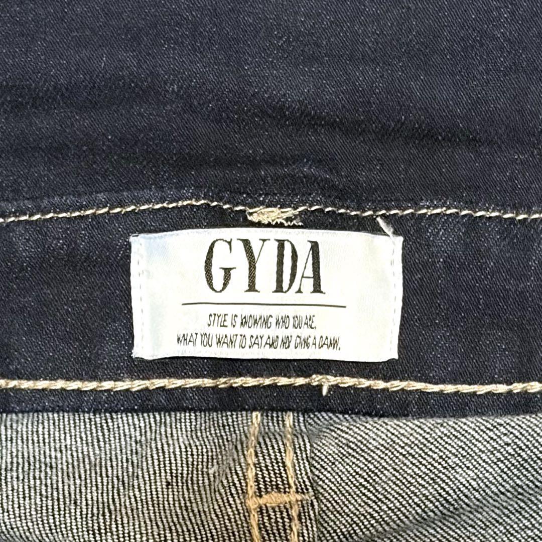 GYDA ジェイダ ハイウエストボタンスキニーデニムパンツ ストレッチ XXS