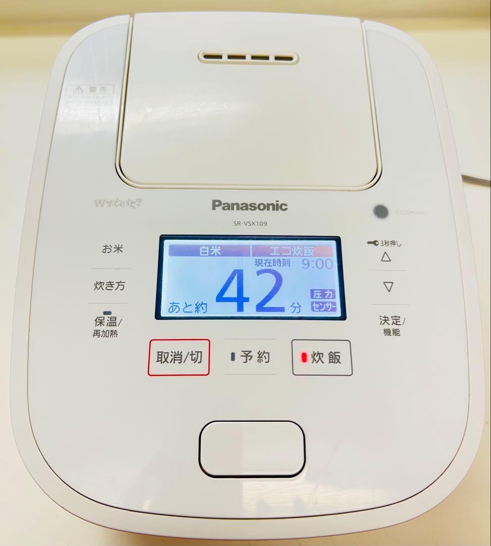 Panasonic 炊飯器 SR-VSX109 うまく動作しています。2019年