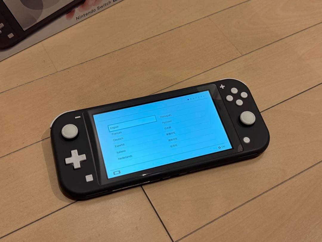 Nintendo Switch Lite グレー 本体 箱と充電器