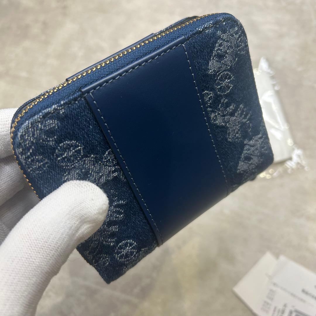 新品未使用✨コーチ COACH 馬車 タビー キャリッジ デニム　折り財布