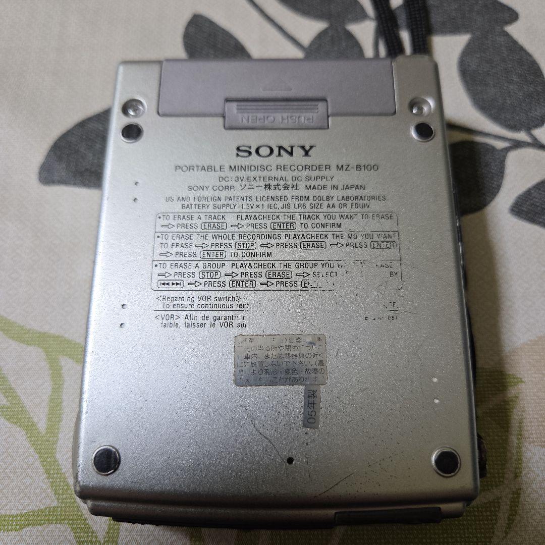 SONY ポータブルMDレコーダー MZ-B100 ジャンク