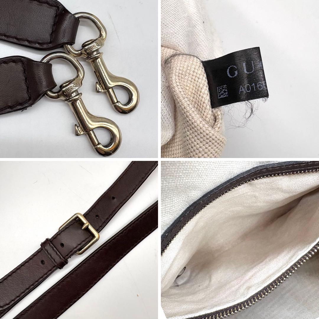 【極美品】GUCCI ボストンバッグ GGキャンバス シェリーライン 2way