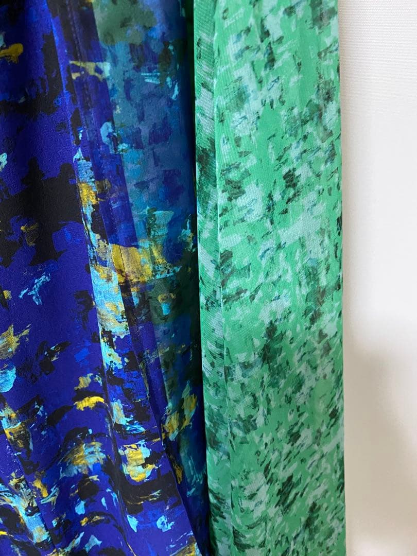 今季美品●アドーアADORE●スキージーアートプリントスカート¥68200