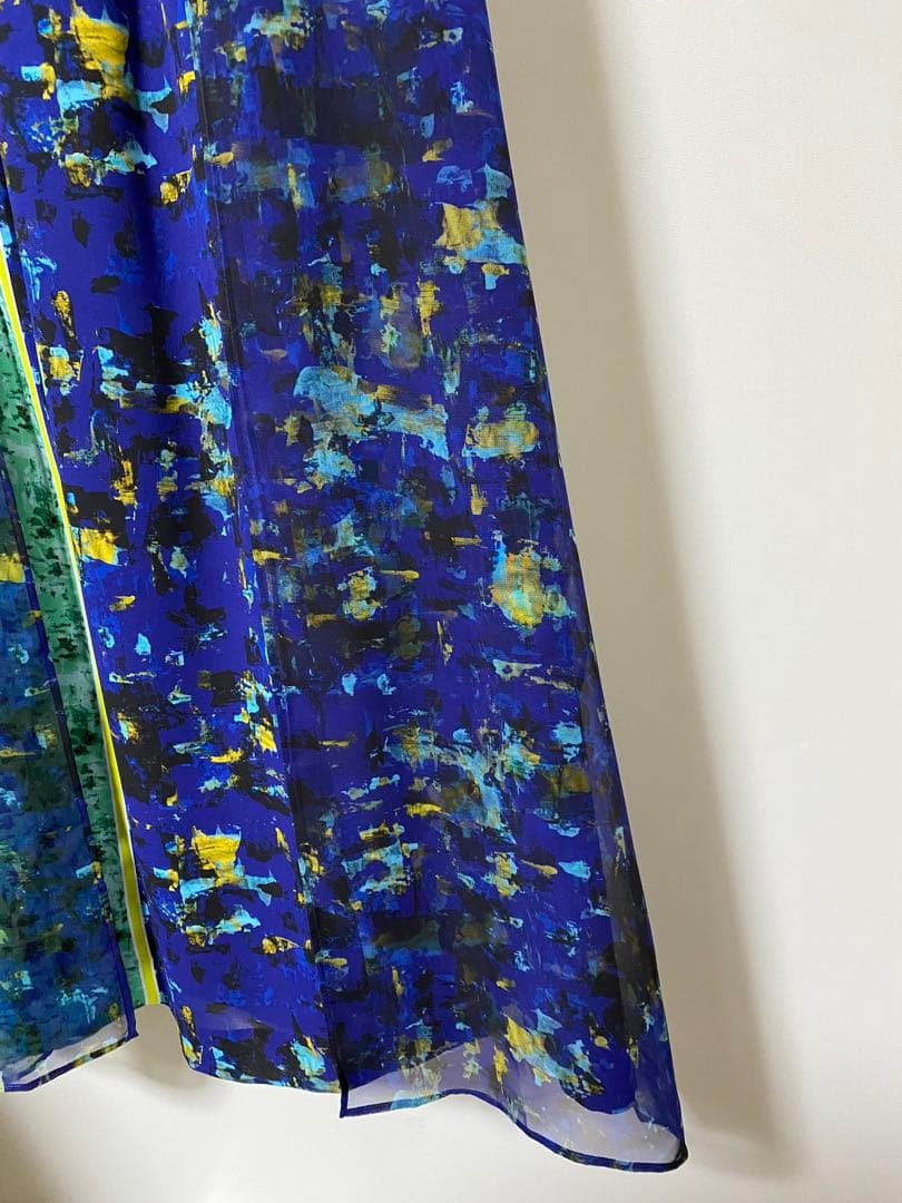 今季美品●アドーアADORE●スキージーアートプリントスカート¥68200