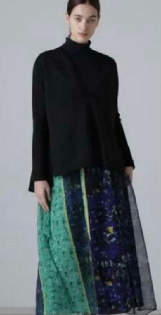 今季美品●アドーアADORE●スキージーアートプリントスカート¥68200