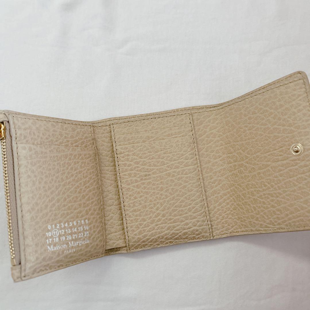 Maison Margiela ユニセックス 三つ折り財布 ベージュ