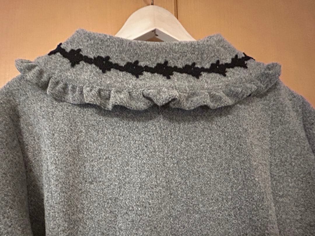 青木美沙子　しまむら　しまみさ　パネル切り替えロングコート　グレー M