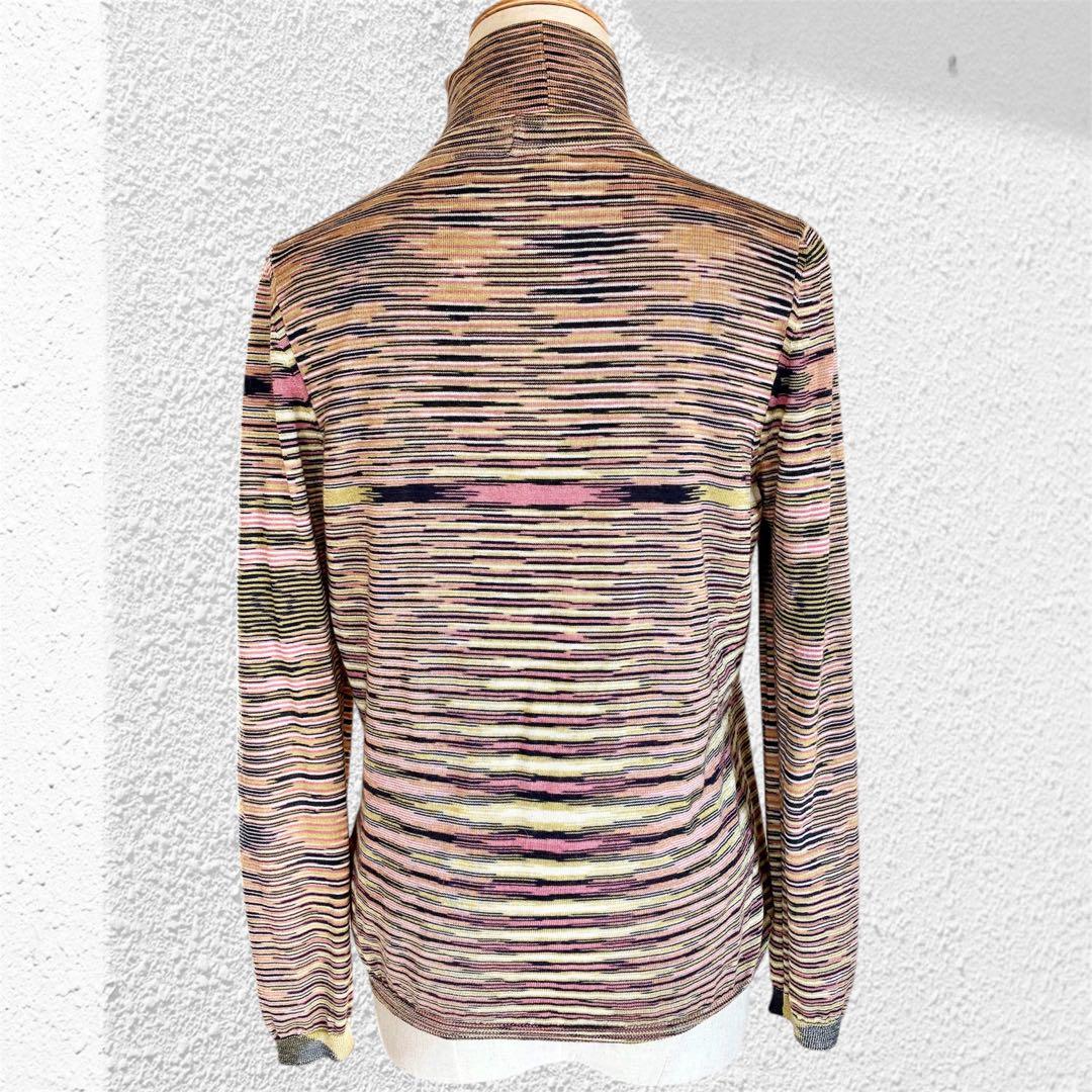 高級✨ミッソーニ カシミヤシルク アンサンブル カーディガン 40 マルチカラー
