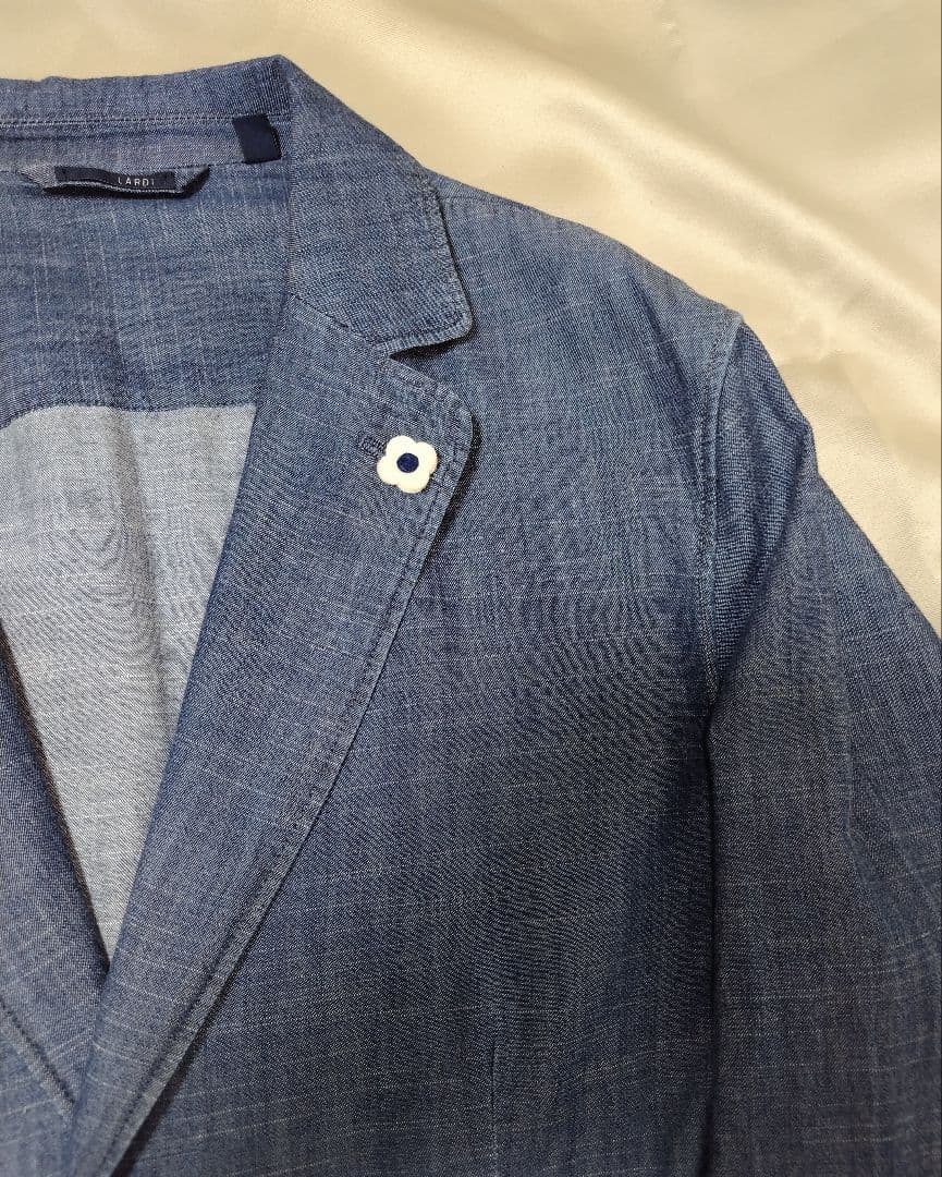 LARDINI テーラードジャケット デニムジャケット インディゴ