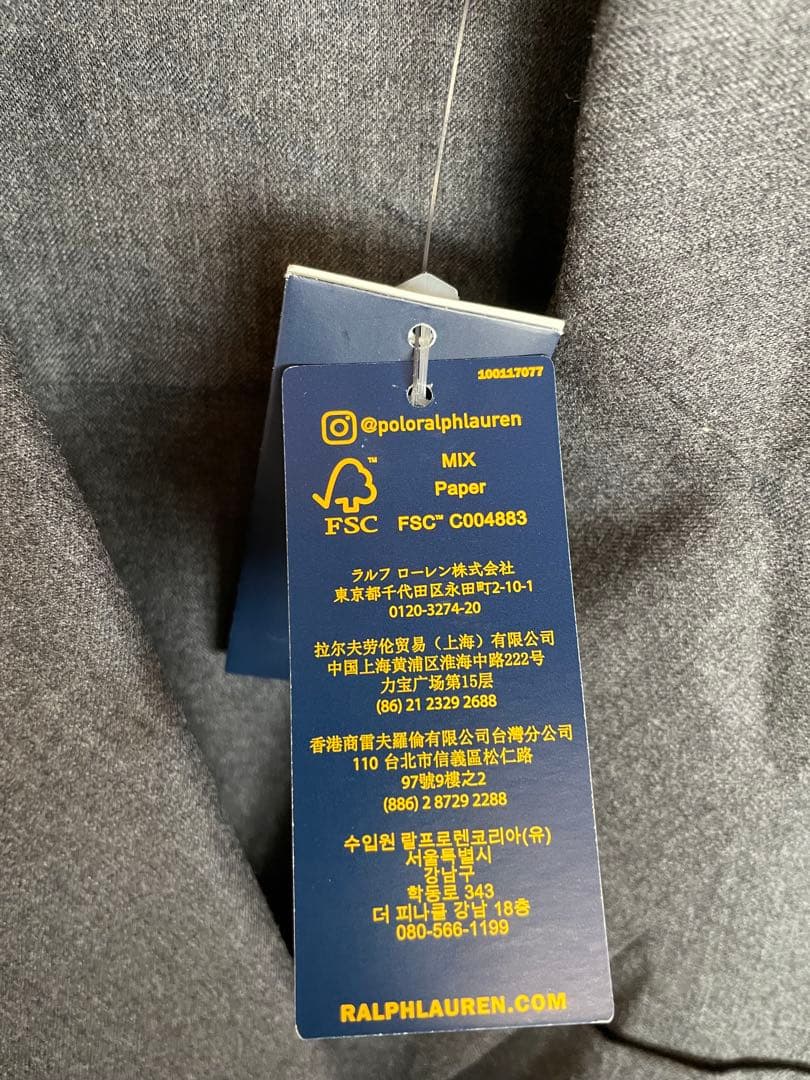 POLO RalphLauren 薄手テーラードジャケット ウエストリボン付き