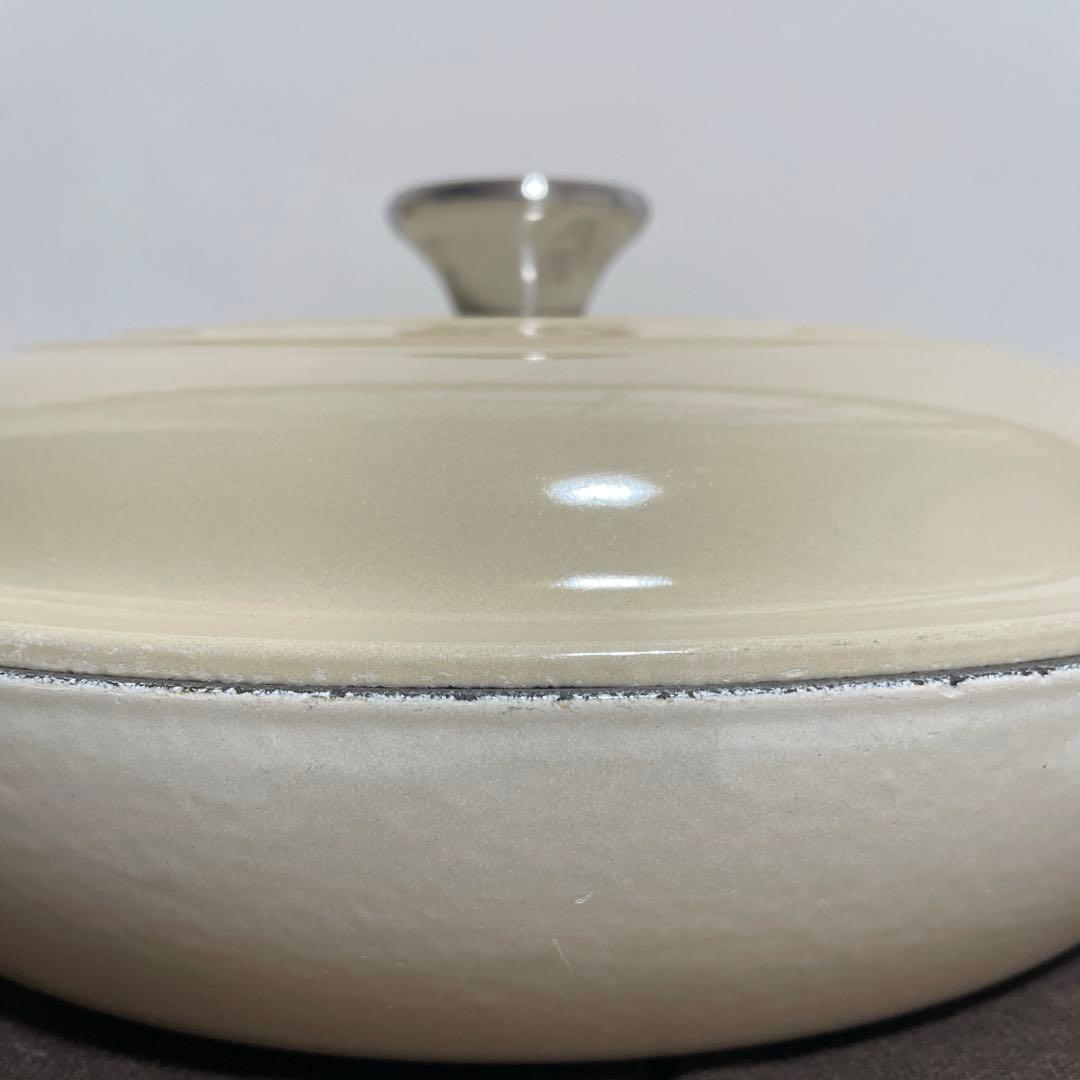 よう ルクルーゼ 浅鍋 26cm キャセロールベージュ系
