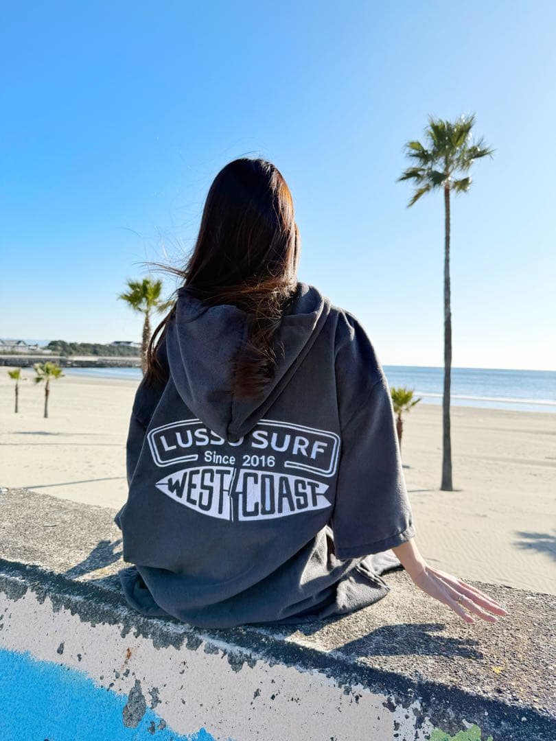 正規品☆LUSSO SURF お着替えポンチョ　グレー⭐︎ロンハーマン