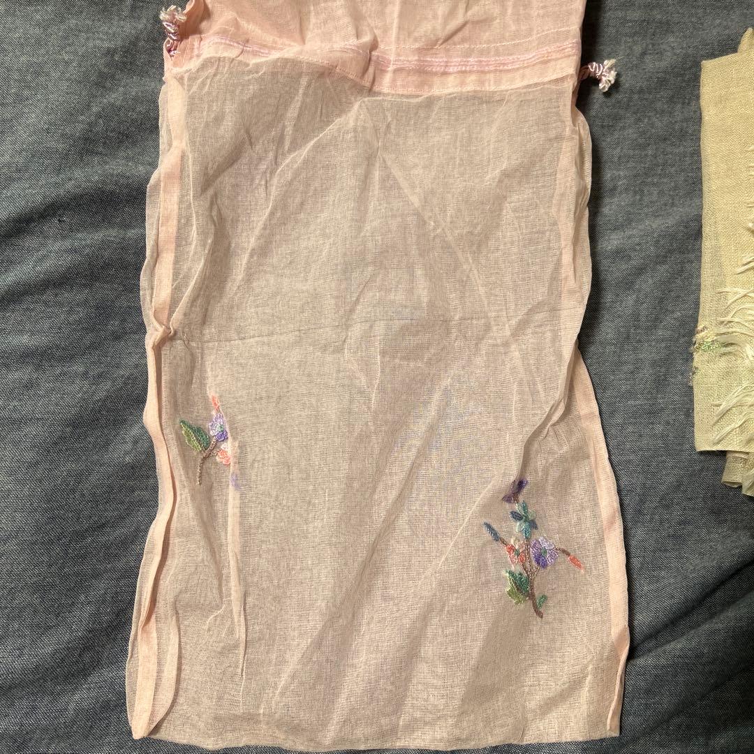 新品・未使用　ターラブランカ　刺繍　ストール　マフラー　ストール　袋付き