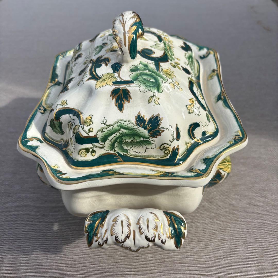 【s002】メイソンズ アイアンストーンシャルトリューズパターン小物入れとしても