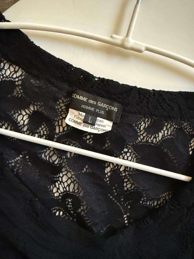 comme des garcons homme plus レースノースリーブ　L