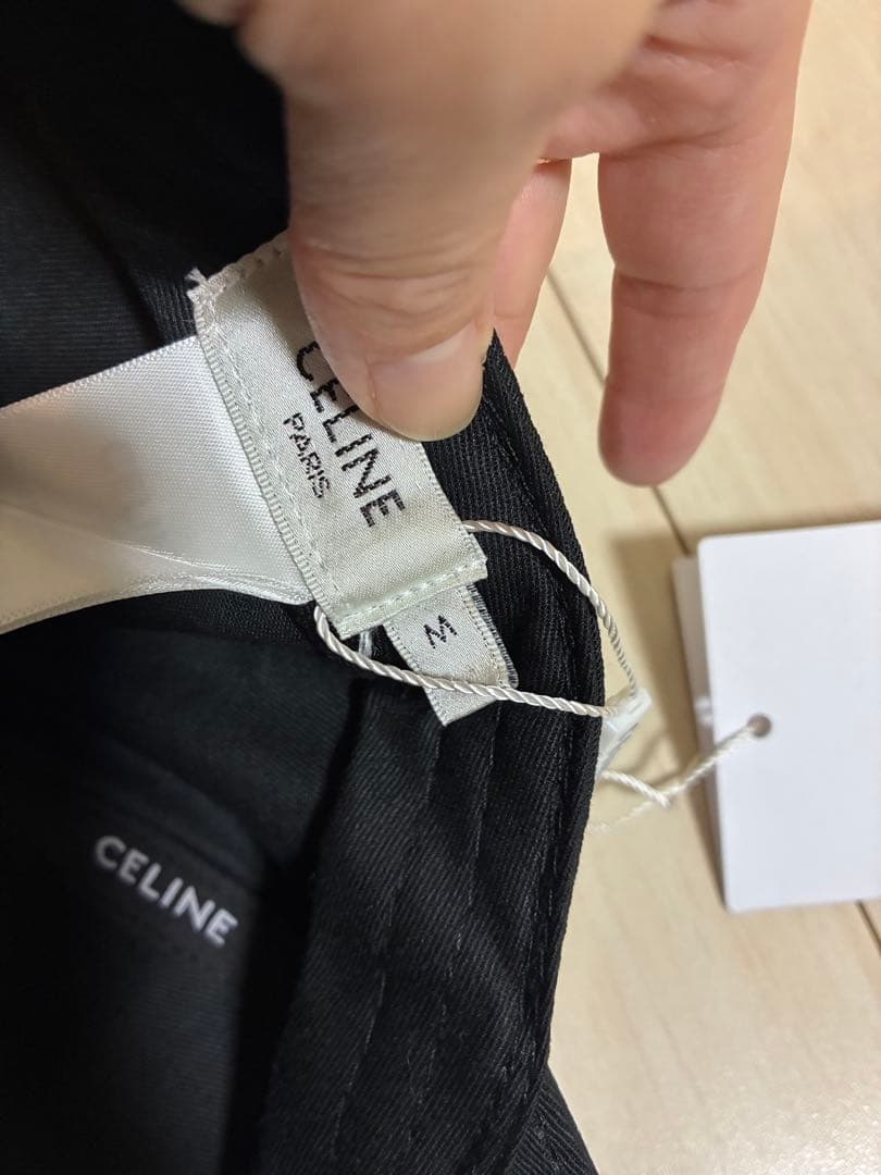 ✴︎新品未使用✴︎CELINE ブラック ベースボールキャップ、M、メンズ