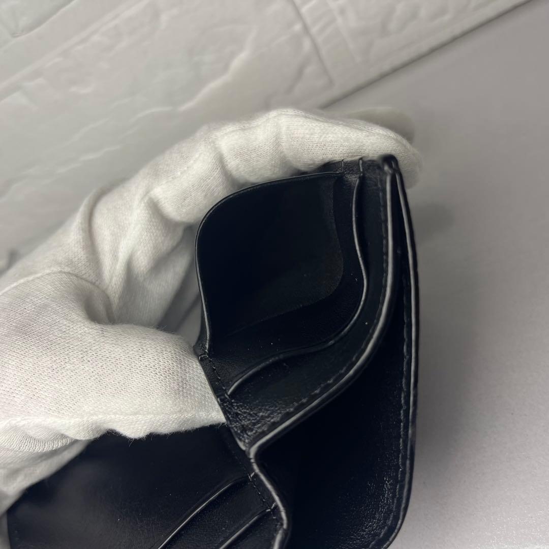 LOEWE ロエベ　アナグラム　トライフォールドウォレット　Ｗホック　三つ折り