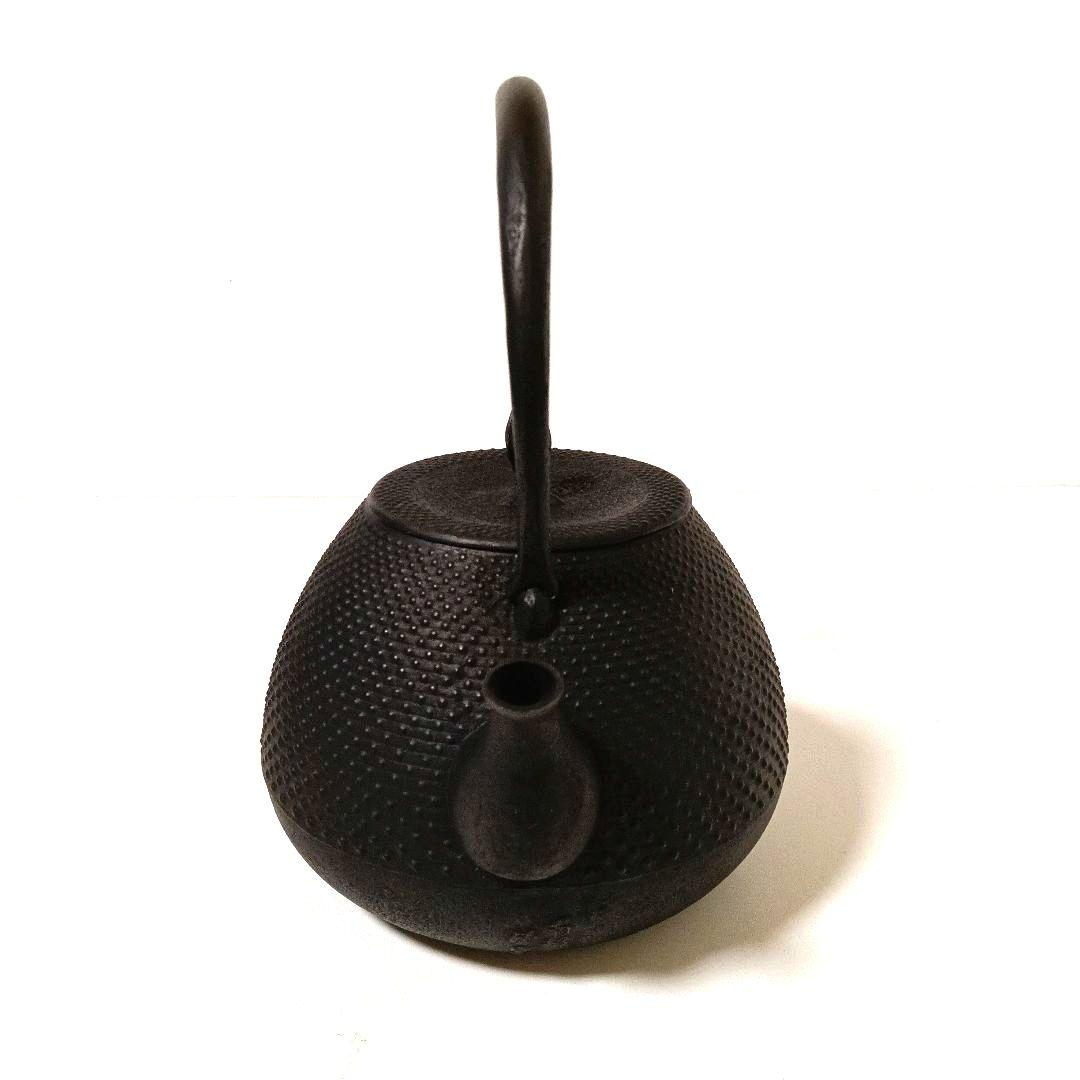 美品 南部鉄器 釜定 鉄瓶 やかん 秋の実 あられ 入手困難