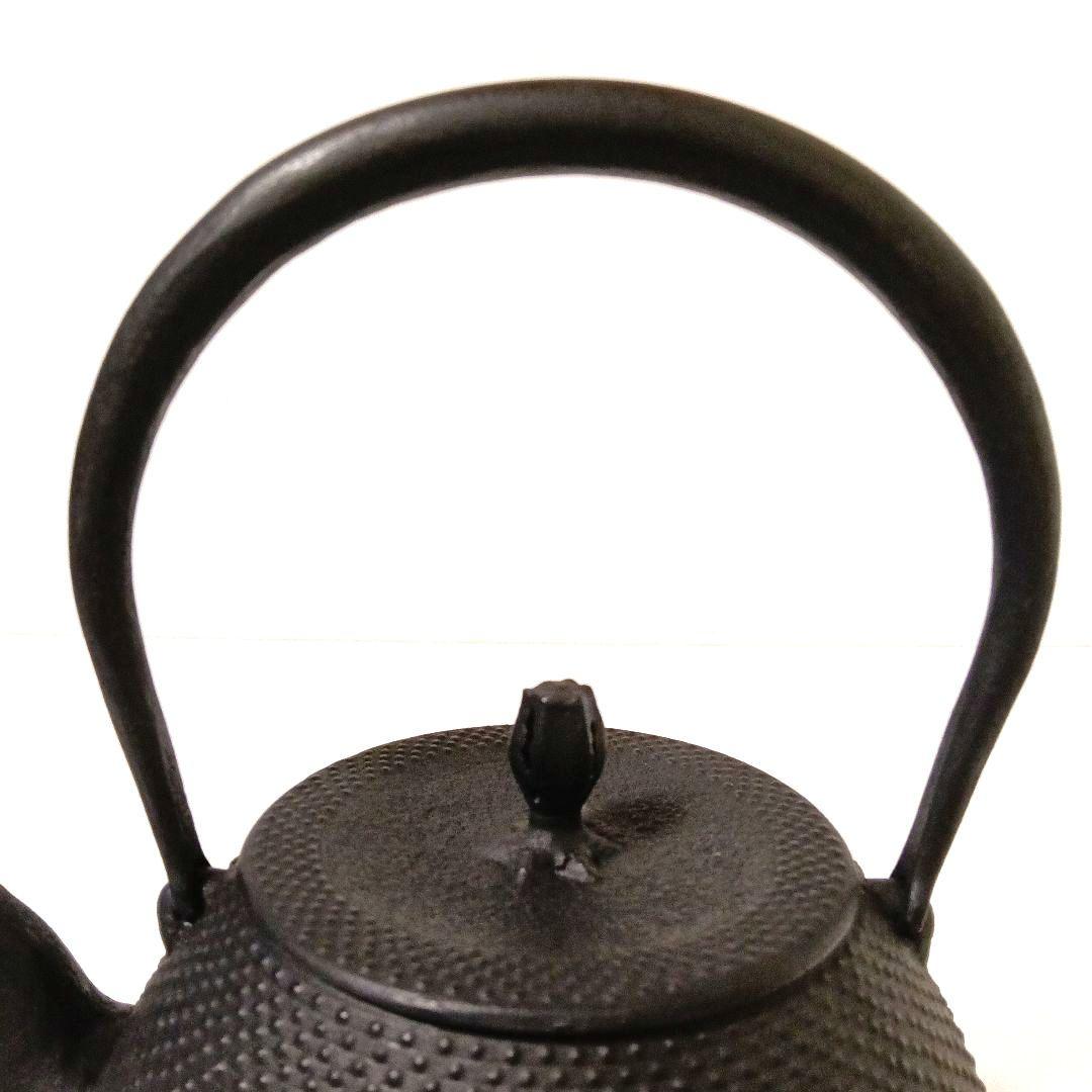 美品 南部鉄器 釜定 鉄瓶 やかん 秋の実 あられ 入手困難