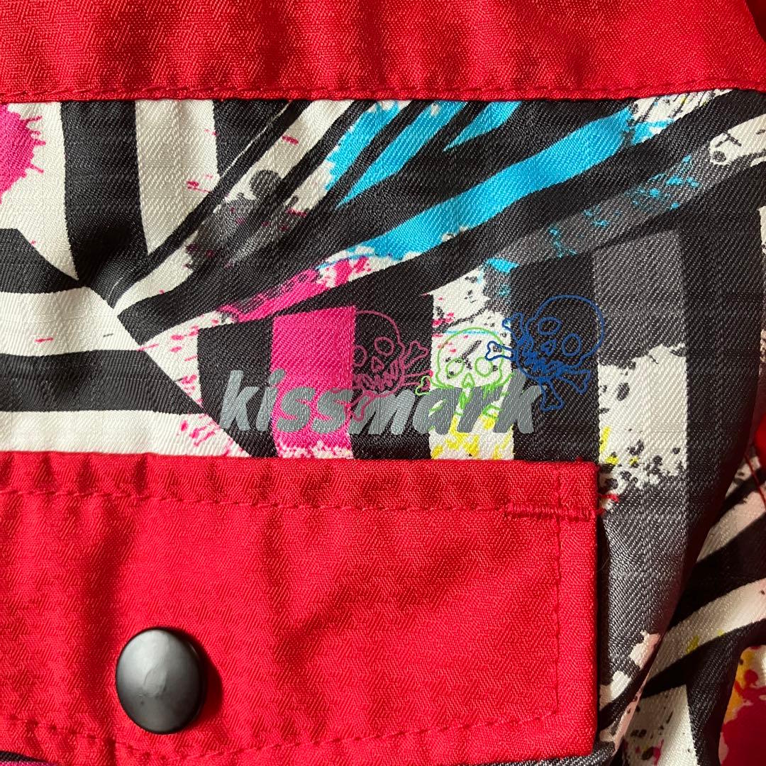 #W1✨kissmark✨スキー スノボ ウェア 上下セット160 キッズ